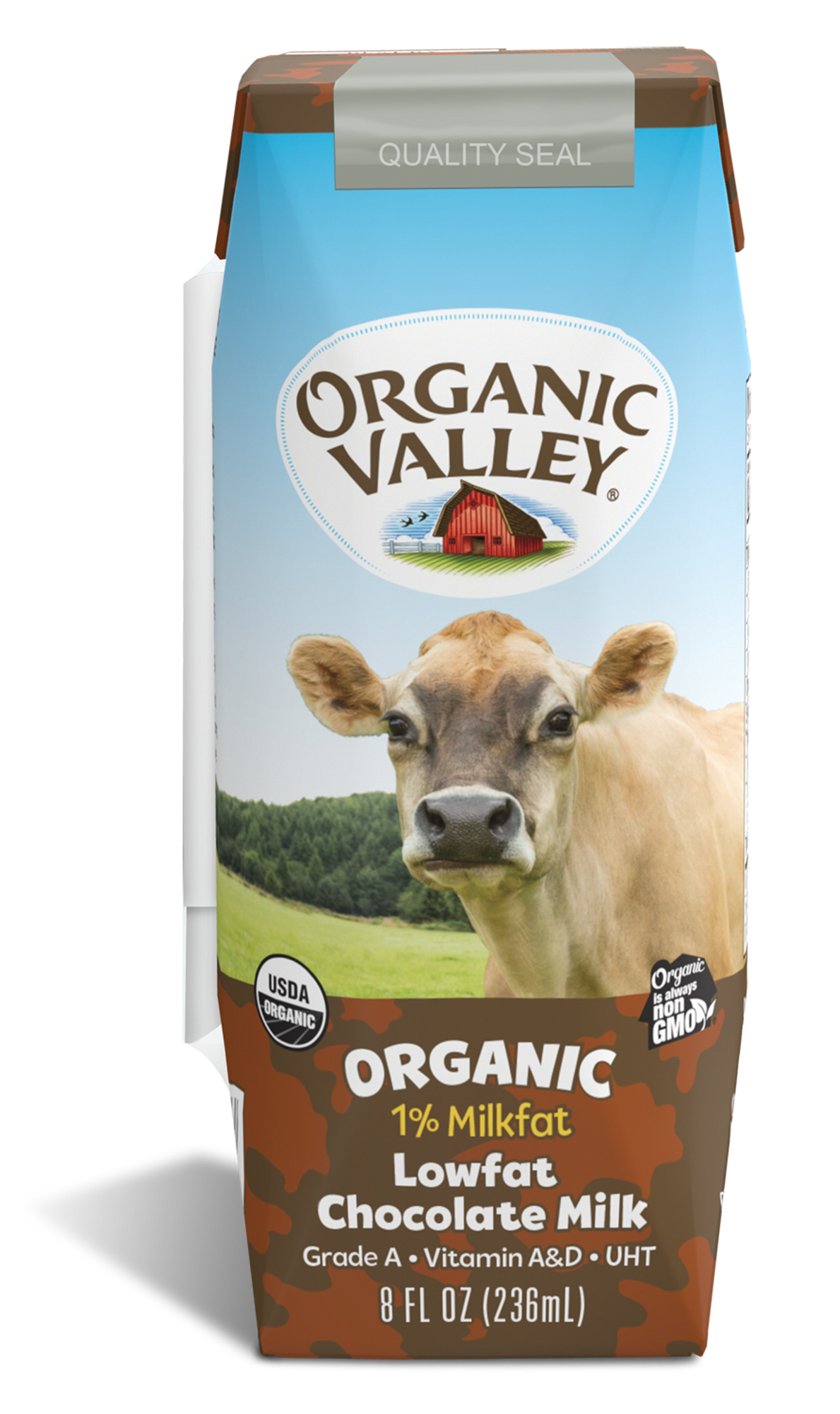 Organic Valley Chocolate Single Serve Milk - 24 / 8 oz pouch