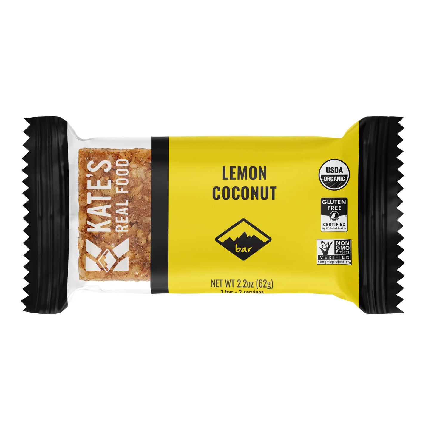 Comida Real de Kate: Limón y Coco - Barra de 1/12/2.2 oz - D01526