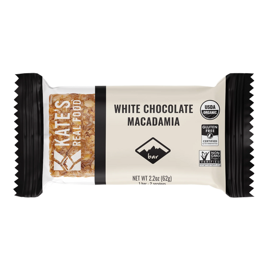 Kate's Real Food White Chocolate Macadamia - 12 / 2.2 oz bar