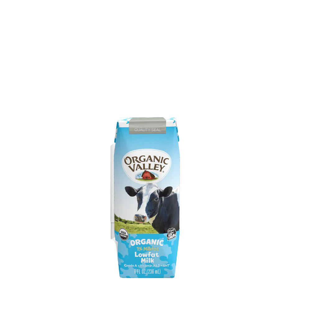 Organic Valley Single Serve Milk - 24 / 8 oz pouch