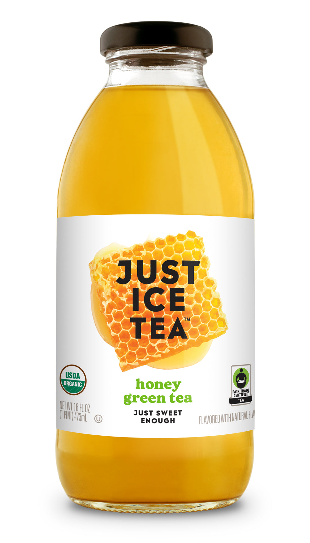 Just Ice Tea Honey Green Tea - 12 / 16 oz btl