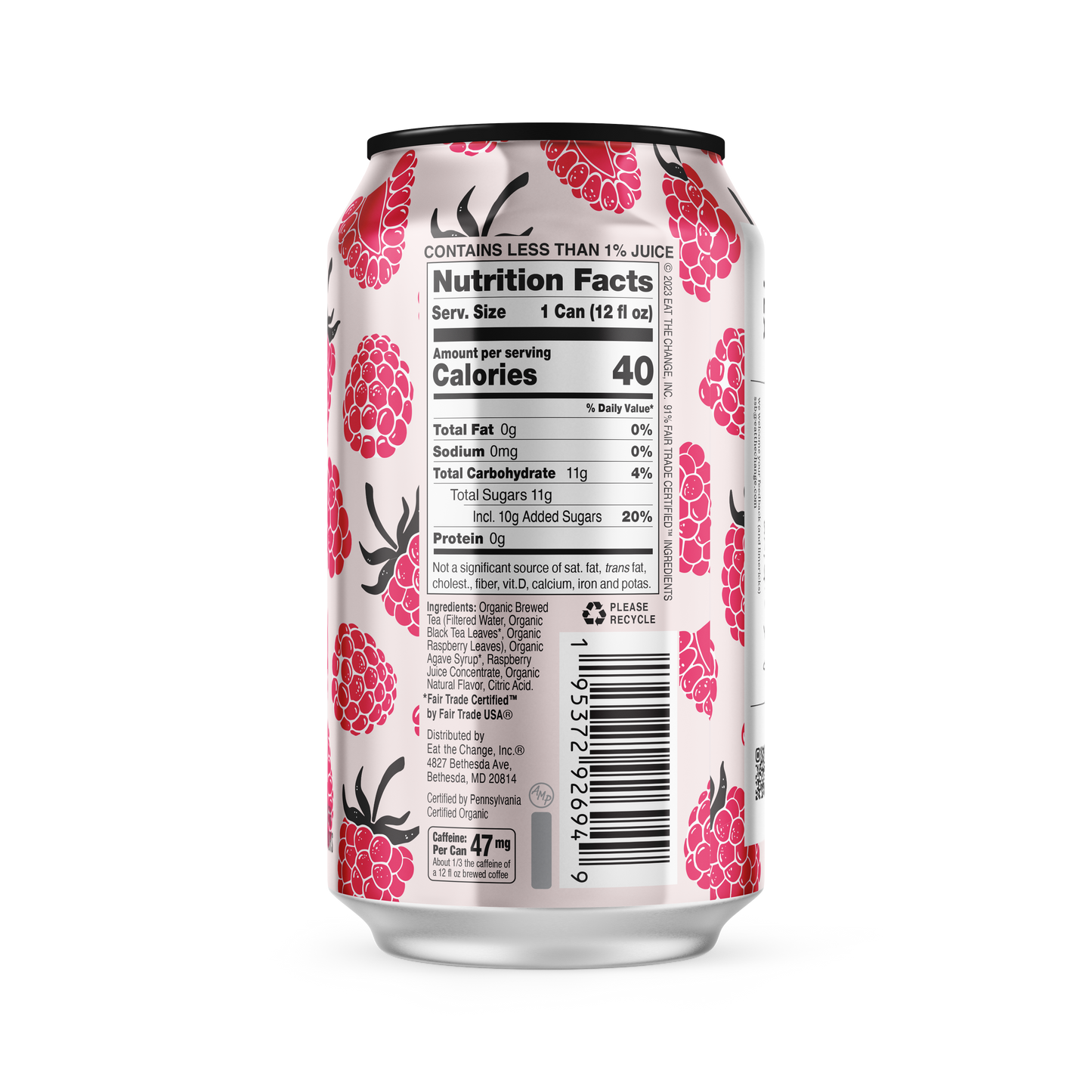 Just Ice Tea Raspberry Tea - 12 / 12 oz can