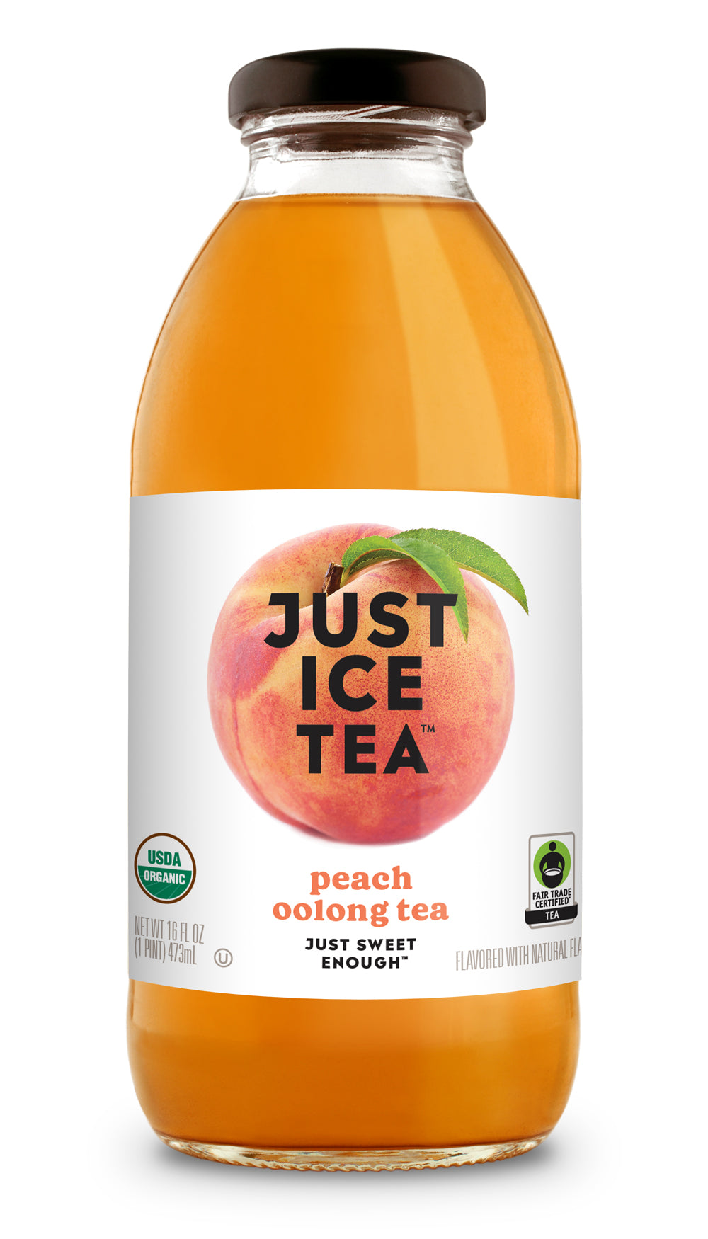 Just Ice Tea Peach Oolong Tea - 12 / 16 oz btl