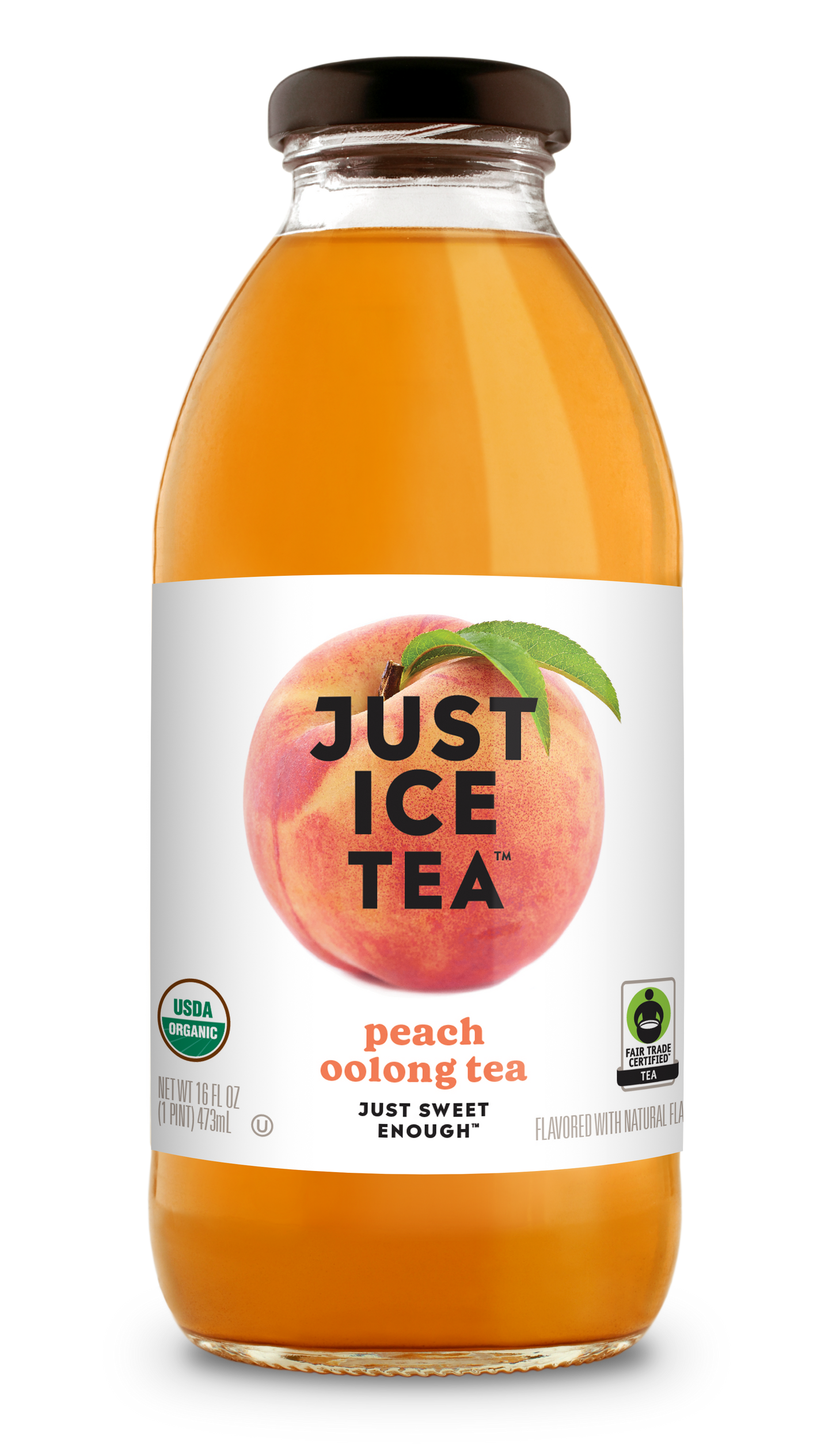 Just Ice Tea Peach Oolong Tea - 12 / 16 oz btl