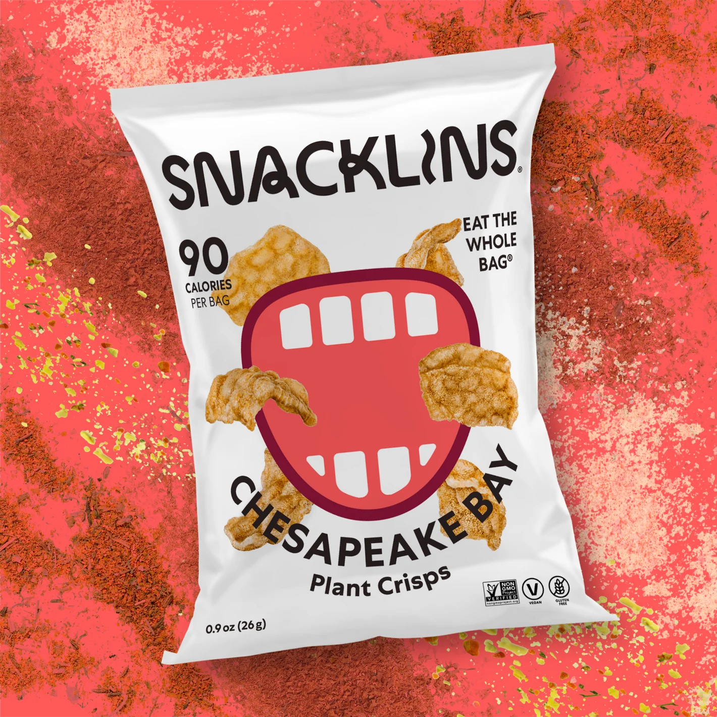 Snacklins Chesapeake Bay - 0.9 oz - 12 / bolsa de 0.9 oz
