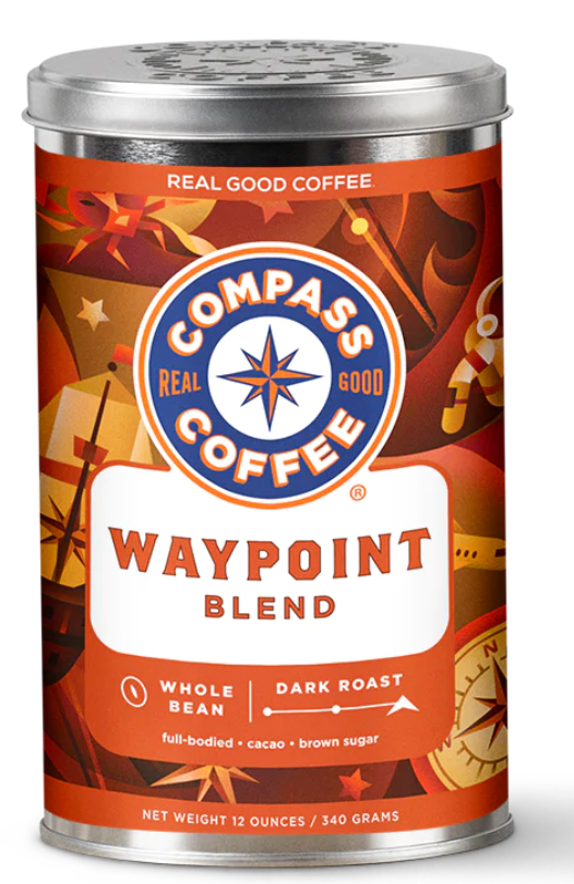 Café Compass Waypoint - Caja de 6/12 oz