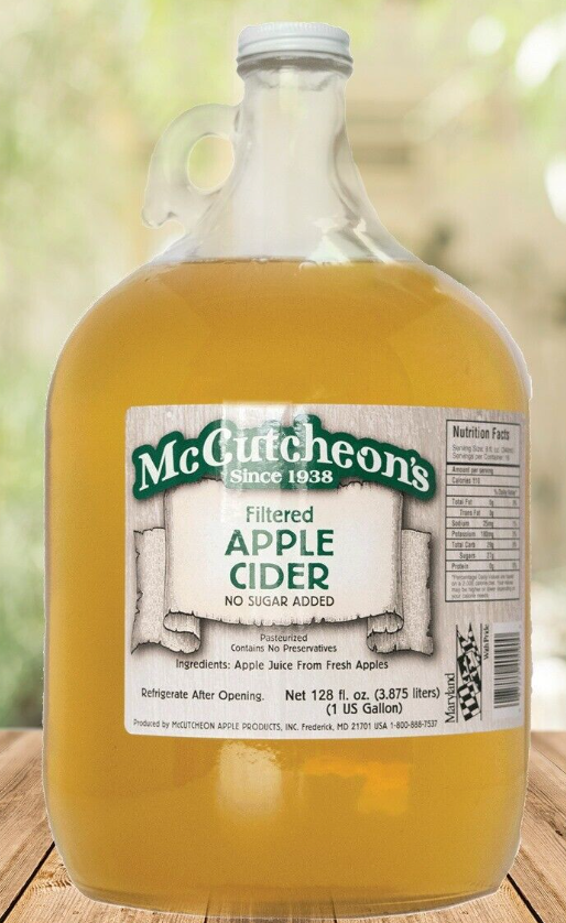 Sidra de manzana sin filtrar McCutcheon's - 1/4/1 galón (botella)