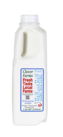 Clover Farms Mitad y Mitad - 1/1/1 cuarto de galón