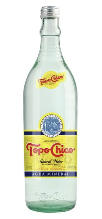 Agua mineral con gas Topo Chico - 1/12/750 ml botella
