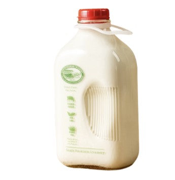 Leche entera South Mountain - Medio galón - Botella de vidrio - 6/0.5 g