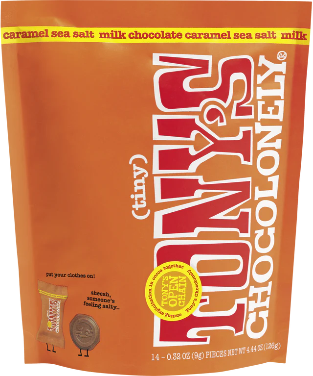 Tony's Chocolonely Mini Milk Caramel Sea Salt - 20 / 1.66 oz bar