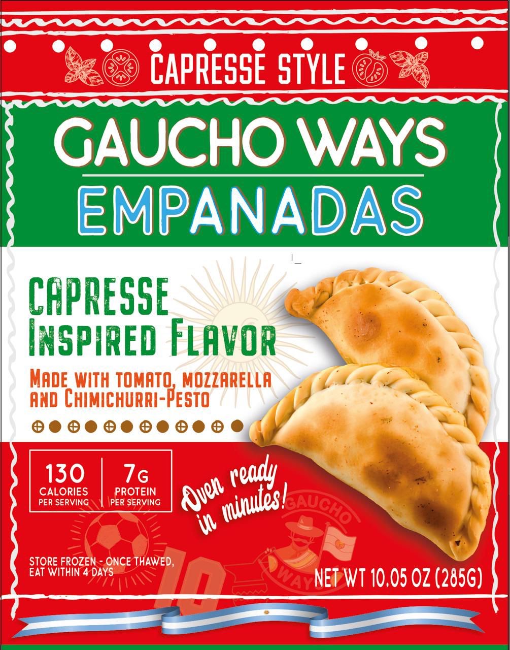 Gaucho Ways Caprese Empanada - 6 / 10.7 oz Pouch