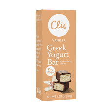 Clio Yogurt Bar, Vanilla - 10 / 1.76 oz bag