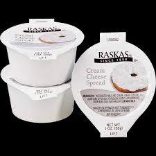 Raskas Cream Cheese Spread Portion Cups 1 oz - 100 / 1 oz ctn