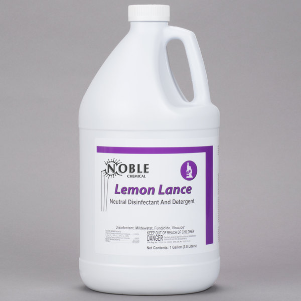 Noble Lemon Lance Disinfectant & Detergent Cleaner - 4 / 1 gal btl
