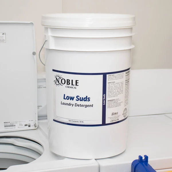 Detergente para ropa Noble de baja espuma - Caja de 1/1/50 lb