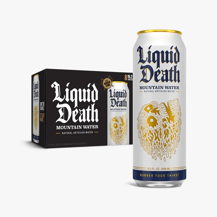 Agua líquida de Death Mountain sin gas - lata de 1/24/19,2 oz