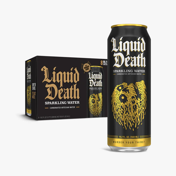 Liquid Death Mountain Water Sparkling - 24 / 19.2 oz can