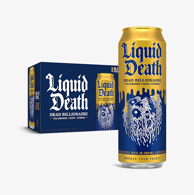 Liquid Death Dead Billionaire RTD Tea - 12 / 19.2 oz can