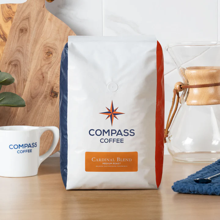 Café Compass Cardinal Roast - Bolsa de 1/8/5 lb