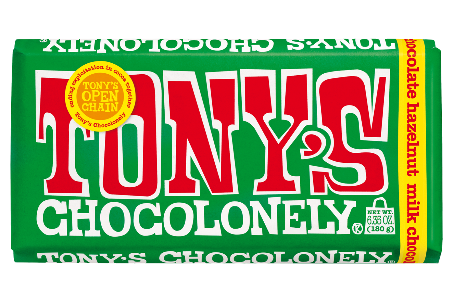 Tony's Chocolonely Milk Chocolate Hazelnut Bar - 15 / 6.35 oz bar