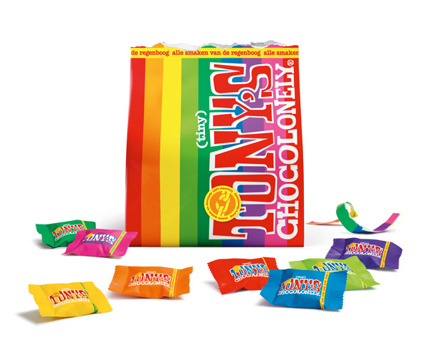 Bolsita de Tony's Chocolonely Tiny Tony's con sabores mixtos - 1/8/4.44 oz