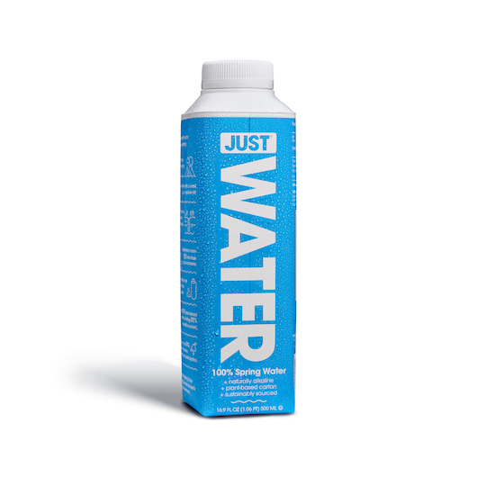 Agua de manantial Just Water - botella de 1/12/16.9 oz
