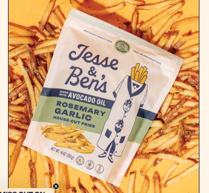Jesse & Ben's Rosemary Garlic Fries - 6 / 14 oz bag