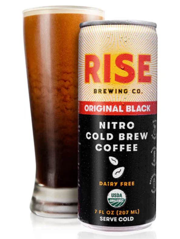 Rise Brewing Co Original Black Cold Brew Latte Nitro - Lata de 1/12/7 oz