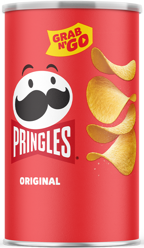 Pringles Grab & Go Original Potato Crisp - 12 / 1.3 oz can