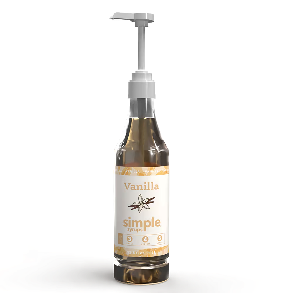 Compass Coffee Simple Syrups - Vanilla - 6 / 1 L btl