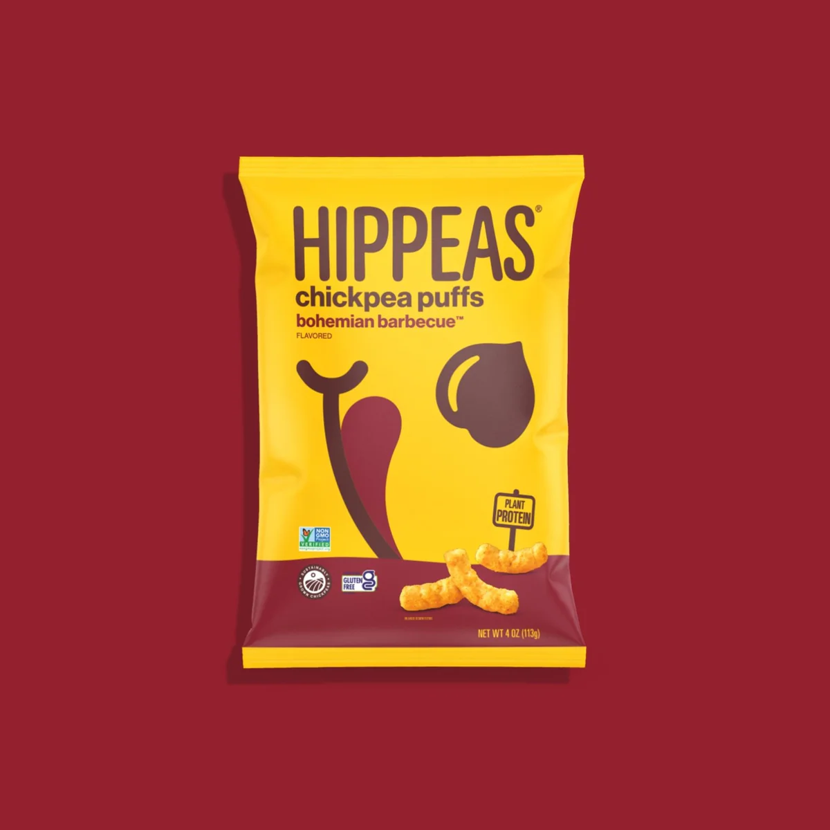 Hippeas Vegan BBQ - 6 / 1.5 oz bag