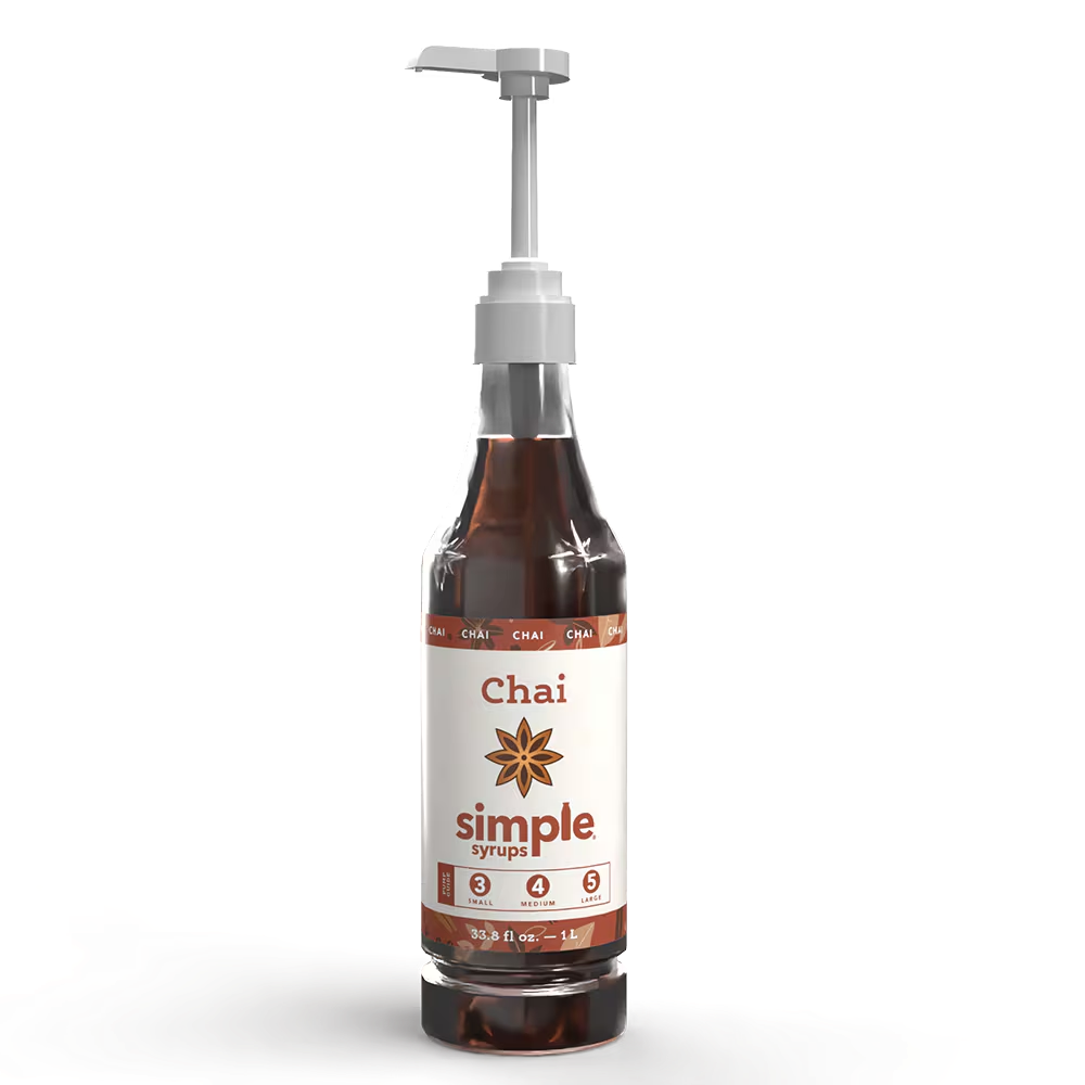 Compass Coffee Simple Syrups - Chai - 6 / 1 L btl