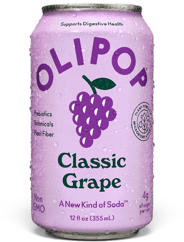 OLIPOP Classic Grape - 6 / 48 oz can