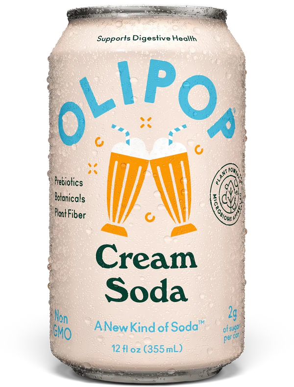 OLIPOP Cream Soda - 6 / 48 oz can