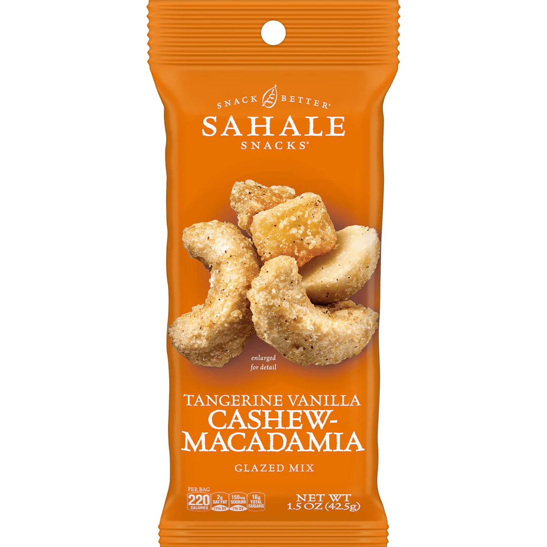 Sahale Anacardo, Mandarina, Vainilla y Macadamia Glaseado - Bolsa de 1/18/1.5 oz - D00157