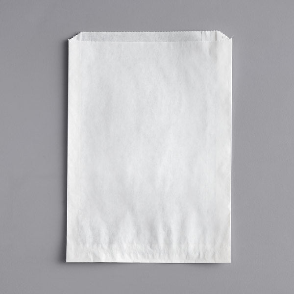 Choice White Cookie Bag 6" x 1" x 8" - 1 / 2000 ct ea