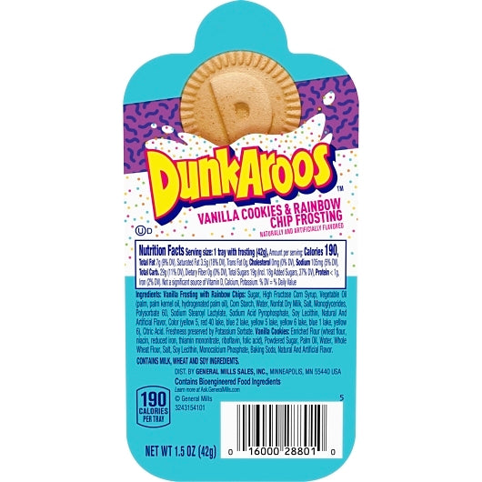 Dunkaroos Vanilla Cookies 12 / 1.5 oz pouch