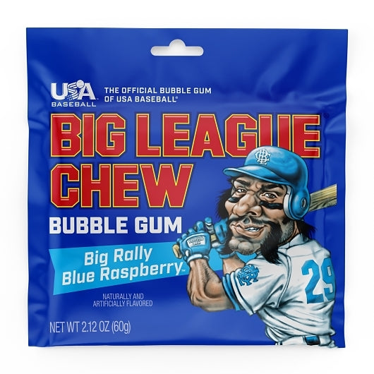Big League Chew Blue Raspberry 12 / 2.12 oz pouch