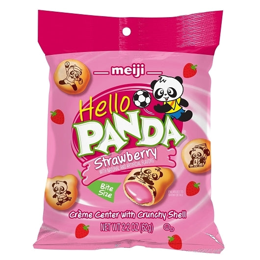 Hello Panda Strawberry Creme Filled Bite Size Cookie 6 / 2.2 oz pouch