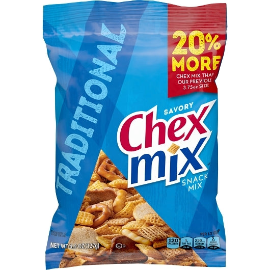 Chex Mix Savory Traditional Snack Mix 8 / 4.5 oz bag