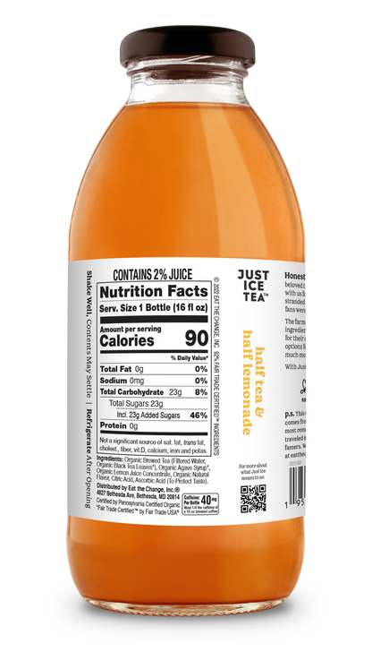 Just Ice Tea Half Tea and Half Lemonade - 12 / 16 oz btl