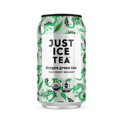 Just Ice Tea Dragon Green Tea - 12 / 12 oz can