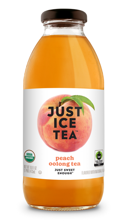 Just Ice Tea Peach Oolong Tea - 12 / 16 oz btl