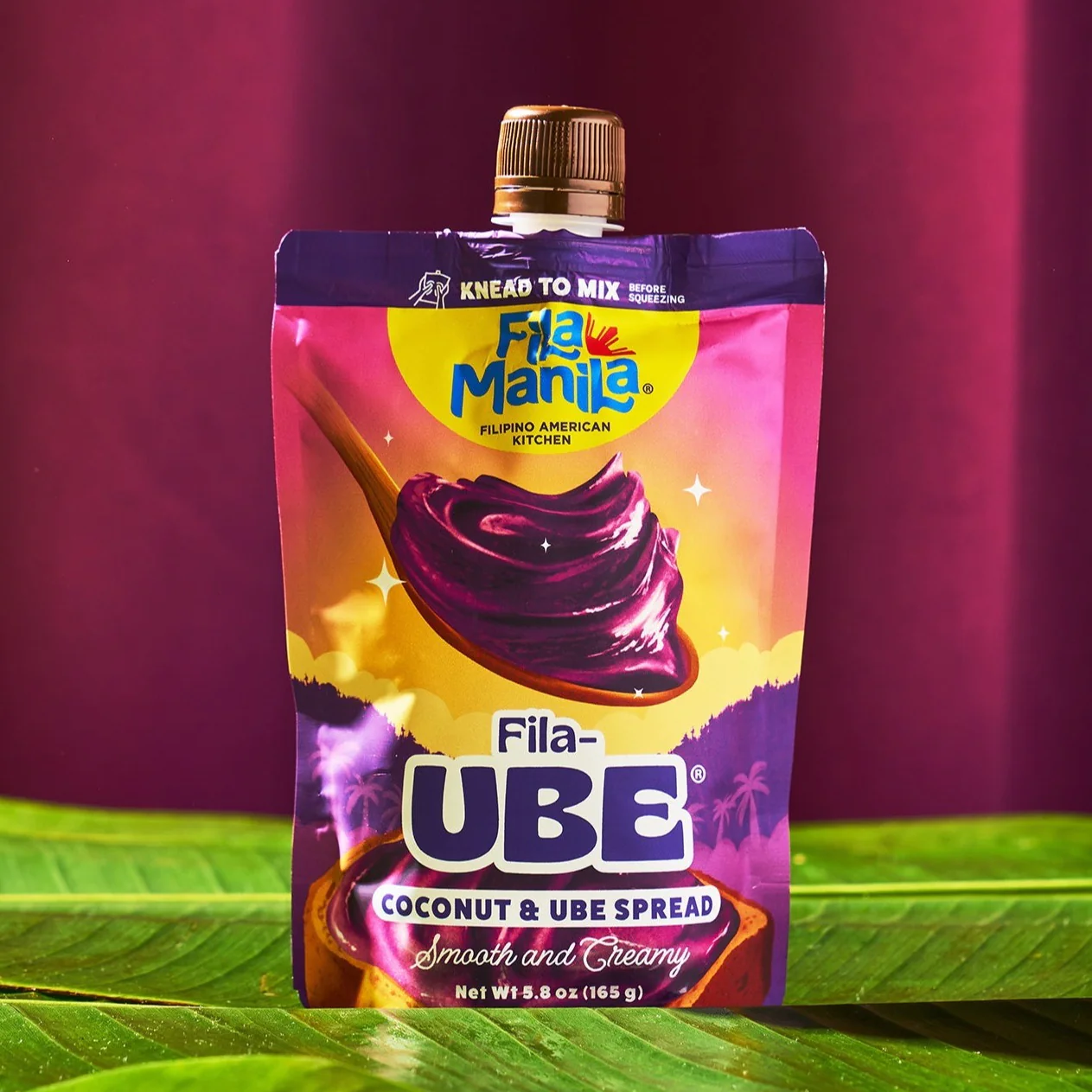 FILA MANILA UBE COCONUT PURPLE YAM SPREAD 1 / 6 / 5.8 oz pouch District Distribution