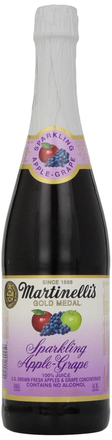 Sidra de uva y manzana espumosa Martinelli's - 1/12/botella de 25.4 oz