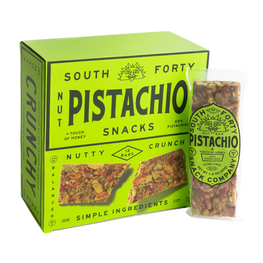 South 40 Snacks Nut Bars - Pistachio - 12 / 1.4 oz bar