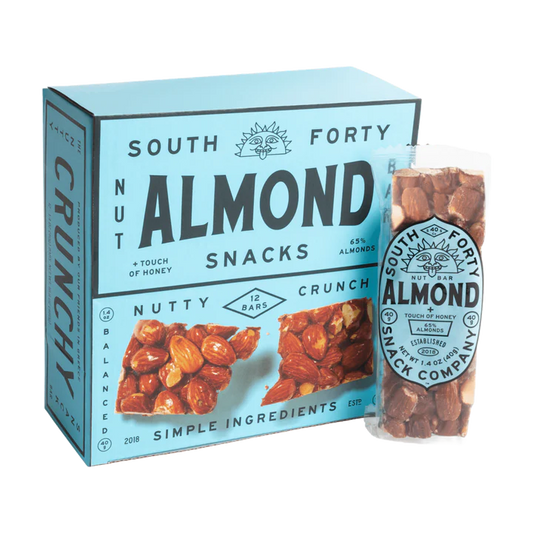 South 40 Snacks Nut Bars - Almond - 12 / 1.4 oz bar