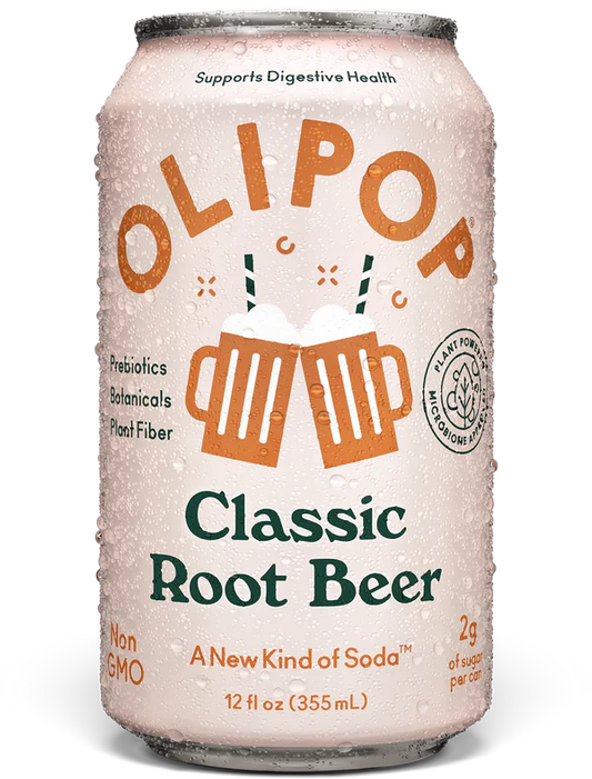 OLIPOP Classic Root Beer - 6 / 48 oz can