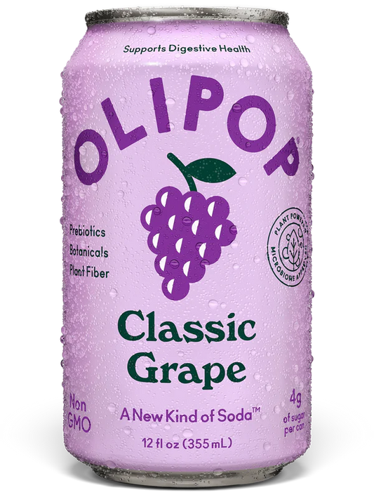 OLIPOP Classic Grape - 6 / 48 oz can